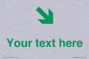 Custom Safe Condition inverse: Green Down right arrow